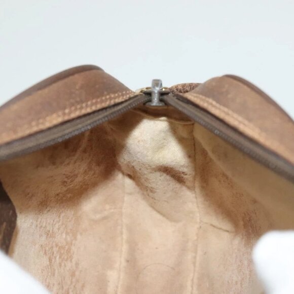 GUCCI GG Supreme Web Sherry Line Bag PVC Beige Gold 156 02 066 Auth bs27546 - Picture 12 of 16